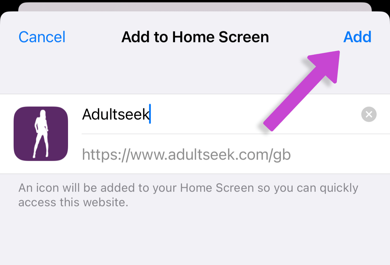 Adultseek mobile app